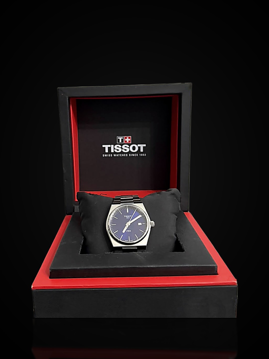 Tissot PRX, blue dial, in original box